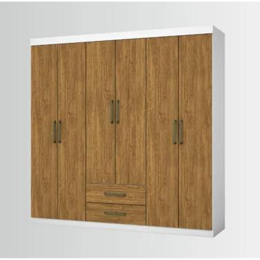 Imagem de Guarda Roupa Áries Sem Espelho Bco/Cinamomo - Carioca Móveis