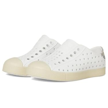 Imagem de Native Shoes Tênis infantil unissex Jefferson Block (infantil), Escudo branco/branco osso/bloco de palma de tinta, 19
