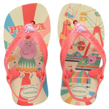Imagem de Chinelo Havaianas Baby Peppa Pig Menina - Bege e Rosa - 22-Masculino