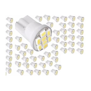 Imagem de 20 Lâmpadas - T10 8 Leds Smd Pingo Luz W5W 1026 Automoti