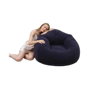 Imagem de Sofá Inflável Portátil De PVC Para Sala De Estar, Camping Ao Ar Livre 