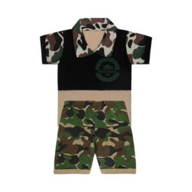Imagem de Conjunto Camiseta e Bermuda Camuflada - Destak-Masculino