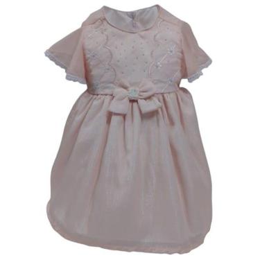 Imagem de Vestido Bebê Menina Luxo Bordado Festa Paraiso Verão 13952-Feminino