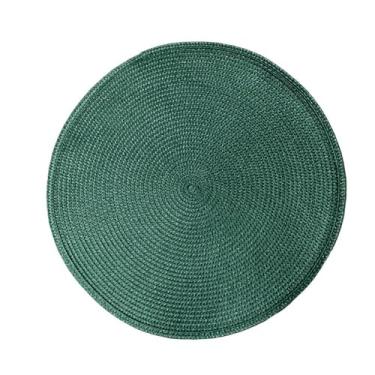 Imagem de KIT 6 PS JOGO AMERICANO SOUSPLAT REDONDO 38cm(Verde Militar)