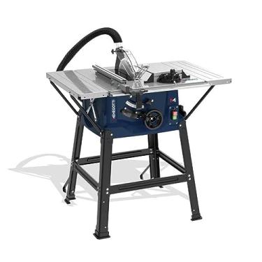 Imagem de Serra Circular de Bancada Menegotti MMC 1800W 220V | Disco 254mm, Corte até 85mm, Ajuste de Altura e Ângulo, Conector de Pó, Mesa Estável