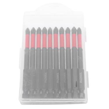 Imagem de Garosa Brocas de Chave de Fenda de 10 Unidades, Haste Hexagonal de 1/4 de Polegada, Pontas Antiderrapantes Cruzadas Magnéticas, Aço de Liga S2 de Alta Torção, Com Endurecimento por