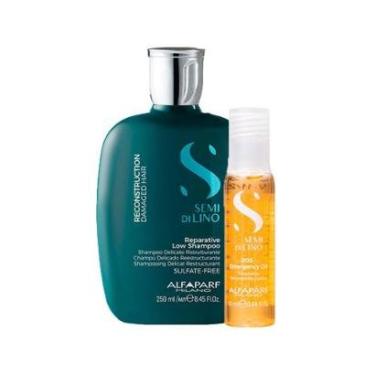 Imagem de Kit Alfaparf Milano Professional Semi Di Lino Reconstruction - Shampoo e Ampola-Unissex