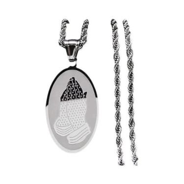 Imagem de Colar De Aço Inoxidável Com Medalha Da Virgem Maria, Ícone De Nossa Se