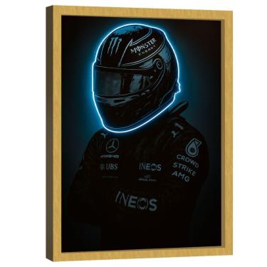 Imagem de Quadro Decorativo Piloto Neon Azul