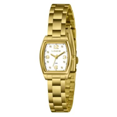 Imagem de Relógio Lince Feminino Ref: Lqgh265l22 B2kx Retangular Dourado
