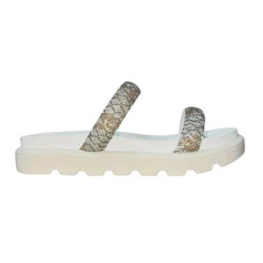 Imagem de Sandália Slide Flatform Tratorada Feminino Vizzano 6459.110 Off White-Feminino