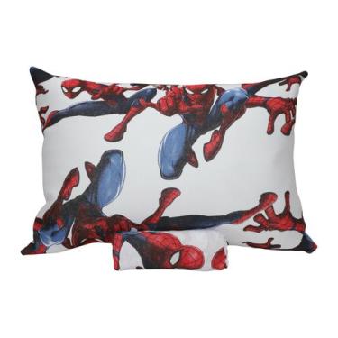 Imagem de Jogo de Cama Portallar Disney Marvel Homem Aranha Branco Tamanho Solte