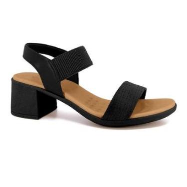 Imagem de SANDALIA USAFLEX EM COURO ELASTICO REF UC22003 FEMININO-Feminino