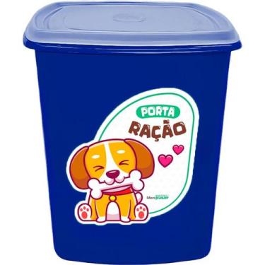 Imagem de Pote De Ração Cachorro Gato 6 Litros Comida Pet Porta Ração - - Menpla