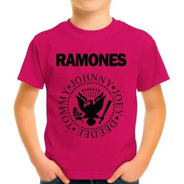 Imagem de Camiseta Camisa Infantil Juvenil Banda de Rock Ramoness MD6 - Casetal,
