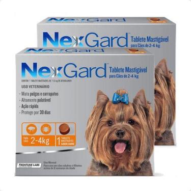 Imagem de Kit 2 Antipulgas e Carrapatos NexGard 11,3 mg para Cães de 2 a 4 Kg - 