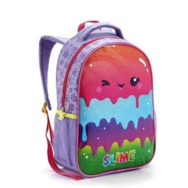 Imagem de Mochila Costas Menina Slime Infantil Escolar Seanite-Feminino