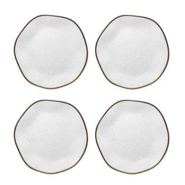 Imagem de Conjunto Com 4 Pratos De Sobremesa 21,5Cm Ryo Maresia Oxford