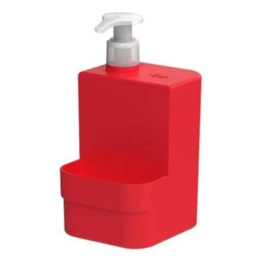 Imagem de Dispenser Para Detergente e Esponja Trium Compact 500 ml - Ou, Vermelh