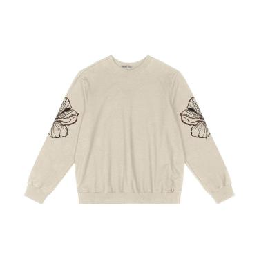 Imagem de Moletom Feminino Plus Size Secret Glam Bege-Feminino