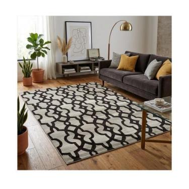 Imagem de Tapete Para Sala Soft Delicate 150x200 1023 Bege Preto - Turquia 