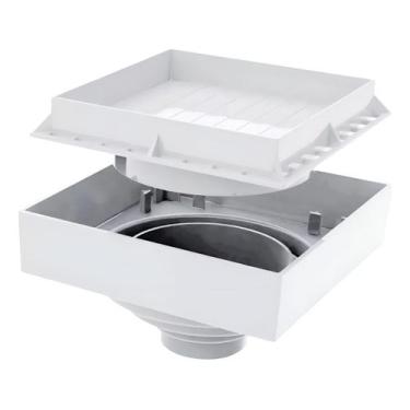 Imagem de Ralo Sifonado Invisível Oculto Gourmet Luxo Antiinseto 15x15 Branco - 