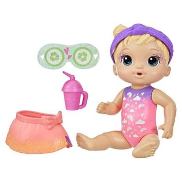 Imagem de Boneca Baby Alive Dia No Spa Loira - Hasbro F5617XB22, Rosa e roxo, Ba
