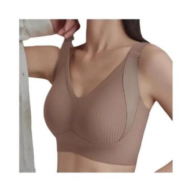 Imagem de Sutiã Feminino Sem Costura Push up Sem Aro Com Suporte Lateral E Costa