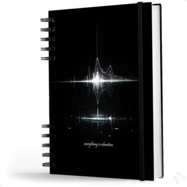 Imagem de Caderno De Anotações Capa Dura Coleção Black Ritmo Vibração - NISTI PR
