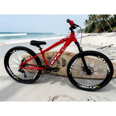 Imagem de Bicicleta 26 Rebel Gta Single Freeride Aro Vmaxx Freio a Disco Pneu Flame Preto-Unissex
