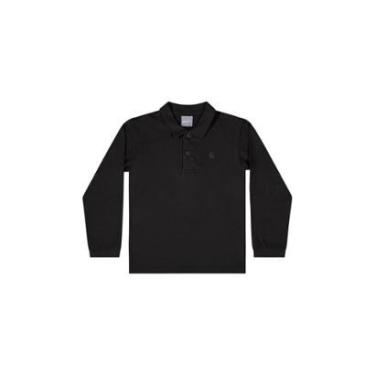 Imagem de Camisa Polo Manga Longa Básica para Menino Quimby-Masculino