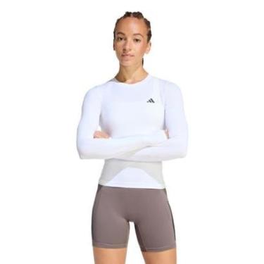 Imagem de Camiseta Adidas Manga Longa Power Essentials Workout Contour Feminina-Feminino