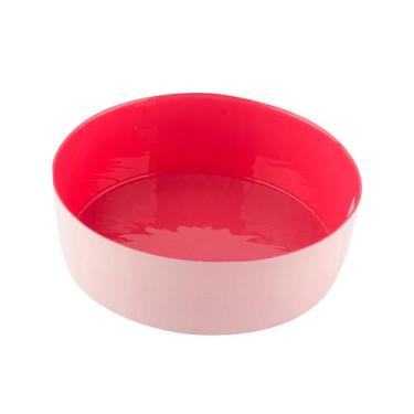 Imagem de Centro de mesa Milky vidro rosa creme 2,5L 24x9,5cm -L Hermitage - L'H