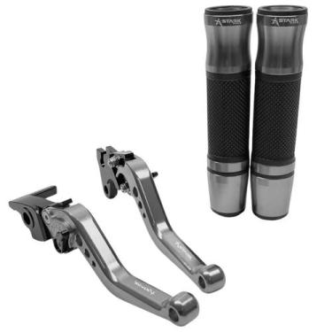 Imagem de Kit Manopla Monster Manete Esportivo Factor Fazer 150 UBS - NoBrand, T