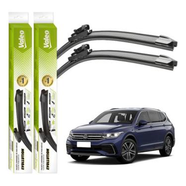 Imagem de Par Palhetas Limpador Parabrisa Valeo Tiguan 2018 A 2024 Volkswagen Ti
