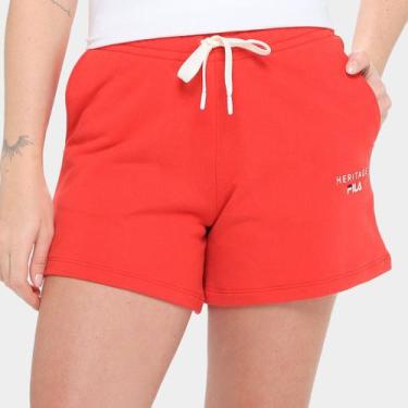 Imagem de Shorts Fila Cozy Feminino, Vermelho, P