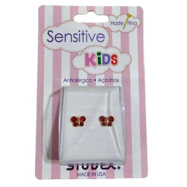 Imagem de Brinco Studex Sensitive Kids Aço Cirúrgico e Esterilizado, Borboleta v