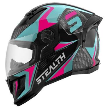 Imagem de Capacete Stealth Concept Moto Fechado Pro Tork Adulto Segurança Confor