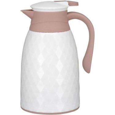 Imagem de Khenze Garrafa Térmica 25X16X13Cm 1L Plástico Branco Ampola Vidro - NH