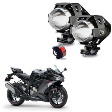 Imagem de Kit Led Farol de Milha Moto Kawasaki Ninja ZX 6R 600CC 1995 1996 1997 