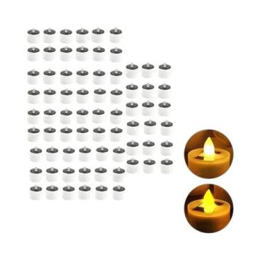 Imagem de Velas LED Solares Sem Fumaça, Impermeáveis E Reutilizáveis Para Ilumin