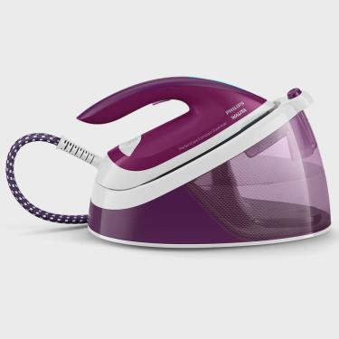 Imagem de Ferro a Vapor Philips Walita Branco e Roxo PerfectCare Compact Essential com Função Aut...