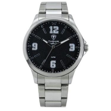 Imagem de Relógio Masculino de Aço Tuguir Analógico Infinity TGI37234 Prata e Pr
