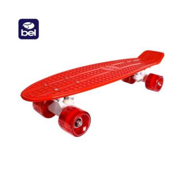 Imagem de Skate cruiser Coca-cola 22" polipropileno abec-7 vermelho ou preto 500