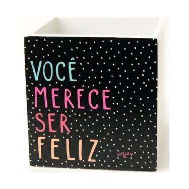 Imagem de Porta Lapis Voce Merece Ser Feliz - Papelote