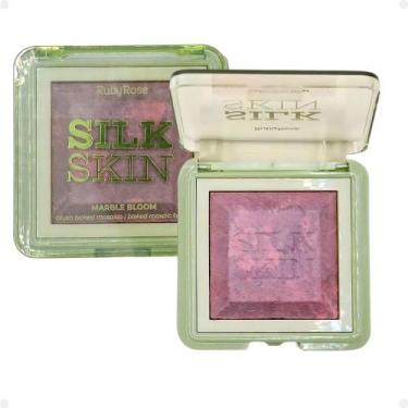 Imagem de Blush Baked Mosaico Ruby Rose Marble Bloom Silk Skin Midnight Mauve Hb