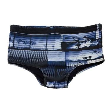 Imagem de Sunga Tradicional Masculina Estampada Adulto Praia Piscina - Corpo Dou
