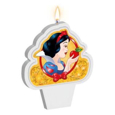 Imagem de Vela Branca De Neve Decoração Festa Topo Aniversário - Regina Festas
