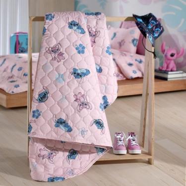 Imagem de Cobre Leito Infantil Stitch Angel Solteiro 100% Poliéster - Stitch Ang