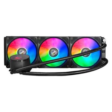 Imagem de Water Cooler K-Mex Waco 360mm - RGB - Painel Digital - Preto - WACOF13